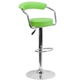 thumbnail image 4 of Flash Furniture Contemporary Vinyl Adjustable Height Barstool with Arms and Chrome Base, Multiple Colors, 4 of 8