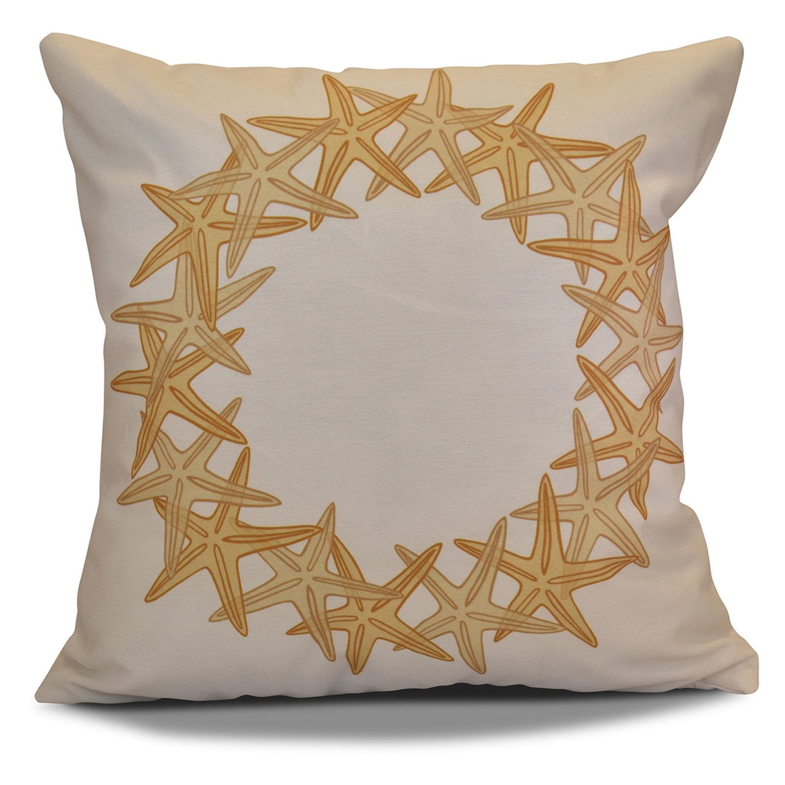 Simply Daisy 16" x 16" Starfish Wreath Geometric Print Pillow