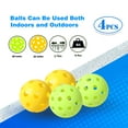 thumbnail image 4 of GSE Games & Sports Expert Hardwood Pickleball Paddle Set, Lightweight Pickleball Rackets with Pickleball and Carry Bag. Great for School, Community Center, Athletic Club - 2 Paddles / 4 Balls, 4 of 8