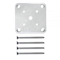 thumbnail image 1 of Stratco SC-10665 Quick Screen Slat Fencing Aluminum Base Plate Kit w/4 Screws, White, 1 of 1