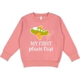 thumbnail image 2 of Inktastic My First Plane Trip Airplane Travel Toddler Sweatshirt, 2 of 4