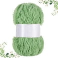 thumbnail image 2 of Fenull Thick fur yarn ball imitation fur wool yarn light pink green,2 Skeins Yarn Chunky Faux Yarn Eyelash Yarn for Crochet Knit Coarse Yarn Imitation Wool Yarn,DIY Knitting DIY, 2 of 6
