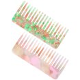 thumbnail image 3 of Comb Set for Women 2Pcs Wide Tooth Anti Static Hair Styling Tools Acetic Acid Sheet, 3 of 8