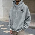 thumbnail image 1 of Sudadera con capucha para hombre, sudadera con capucha con letras estampadas, jersey de manga larga, sudadera con capucha para hombre, abrigo de poliéster, 1 of 6