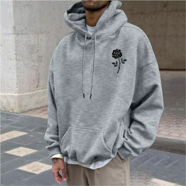 Sudadera con capucha para hombre, sudadera con capucha con letras estampadas, jersey de manga larga, sudadera con capucha para hombre, abrigo de poliéster