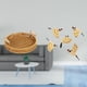 thumbnail image 2 of Cestas de almacenamiento,Cestas de almacenamiento de cocina tejidas con asas hechas a mano,Cestas de pan redondas Bandejas para servir Rectángulo,Arte mural de pájaros de madera,Pájaros de, 2 of 8