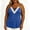 Blue, variant on Women's Plus Size Cami Casual Spaghetti Strap V Neck Asymmetrical Hem Tank Top Gray L