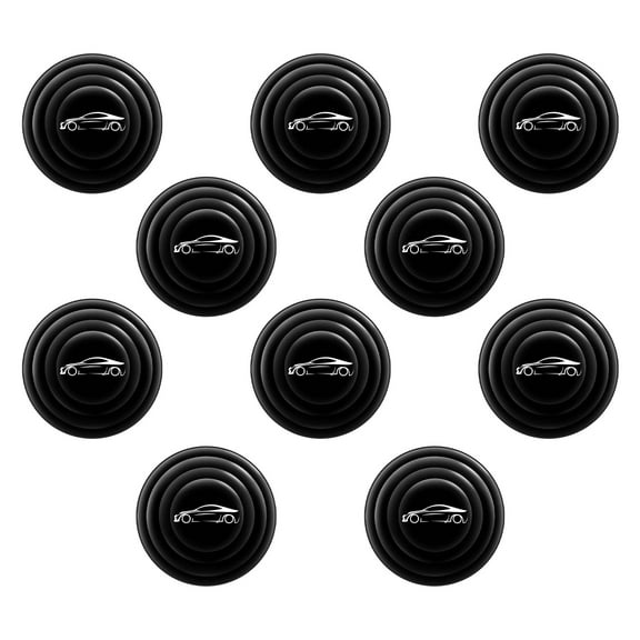 Walbest 10Pcs Car Door Shock Absorber,Car Door Protector Stickers,Buffer Bumper Cushion Car Door Shock Absorbing PVC Gaskets