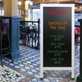 thumbnail image 6 of Excello Global Products EGP-HD-0240-WHT-OS Extra Large Magnetic Board, Gigantic Sandwich Board, Sidewalk Chalkboard Sign, A-Frame Sign with Chalk Board, Reinforced, Double Sided, White, 59" x 27", 6 of 6