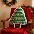 thumbnail image 2 of Christmas Tree Plush Pillow – Soft Cotton Cartoon Cushion Toy, Holiday Decorative Throw Pillow for Bedroom, Sofa, Office or Gift Use, 2 of 5