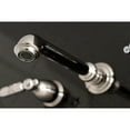 thumbnail image 4 of Kingston Brass KS7126GL 8" Center Wall Mount Bathroom Faucet, Polished Nickel, 4 of 5