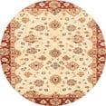 thumbnail image 1 of Ahgly Company Indoor Round Abstract Sun Yellow Abstract Area Rugs, 6' Round, 1 of 6