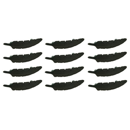 Handle 12 Piece - Rustic Brown Eagle Feather 12 Piece Cast Iron Drawer Handle Pull Set