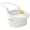 White, variant on Kilougeis Kitchen Sink Strainer - Sink Strainer,Hangable Sink Food Scrap Collector,No-Drill Sink Corner Shelf for Washing Fruits And Vegetables