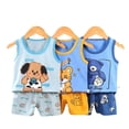 thumbnail image 2 of Conjunto de pijama de chaleco para niños, ropa de dormir de algodón de verano, ropa de dormir, pantalones cortos para niñas, ropa sin mangas para bebés, ropa para niños Pjs73cm zhangyuxiang CONDUJO, 2 of 2