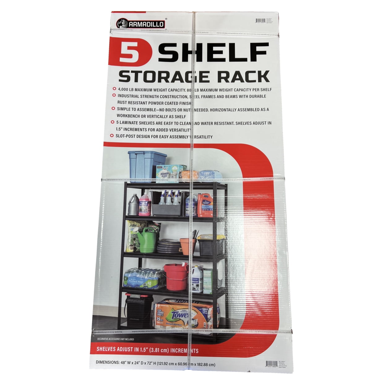 Armadillo Tough 5-Tier Storage Rack ARHS5B