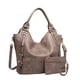 thumbnail image 1 of Bolso de mano ITSCOSY de piel sintética a la moda con hombros holgados, caqui, 1 of 7