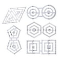 thumbnail image 2 of 5pcs Acrylic Ruler made Quilt Templates Patch Ruler Tool, 2 of 6