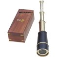 thumbnail image 3 of Brass Marine Nautical Vintage Telescope 18" Solid Telescope with Leather by NauticalMart, 3 of 6