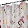 thumbnail image 3 of Pink Halloween Ghosts Shower Curtain 36"x72" ,Bathroom Decorative Shower Curtains Set with 12 Hooks,Modern Waterproof Washable Shower Curtain, 3 of 6