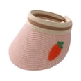 thumbnail image 2 of POINTERTECK Summer Kids Fruit Print Wide Brim UV Protection Hat Topless Straw Cap Sunhat, 2 of 8