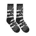 thumbnail image 4 of Athletic Socks Freemason America Flag Sport Running Calf Socks Crew Socks for Men Women, 4 of 7