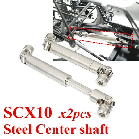 Steel Shaft - 2Pcs 110-155mm Universal Drive Shaft Stainless Steel for RC Crawlers D90 SCX10