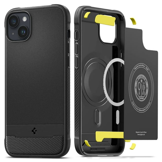 Funda Spigen Rugged Armor MagFit para iPhone 14 negra