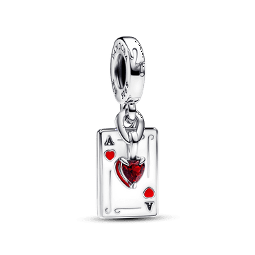 Pandora Disney Villains Queen of Hearts Double Dangle Charm With Gift Box