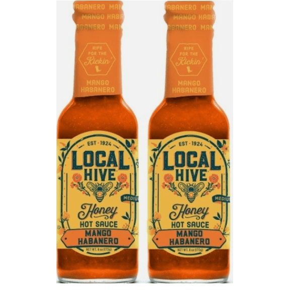 Mango Hab Honey Hot Sauce 2 Pack 6 oz