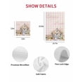 thumbnail image 7 of Easter Bunny Kitchen Dish Towels for Drying Dishes Set of 2, Colorful Eggs Spring Flowers Pastoral Pink Plaid Waffle Weave Microfiber Hand Tea Bathroom Towels Quick Dry & Absorbent Towel 12x12, 7 of 7
