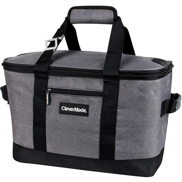 CleverMade Collapsible Cooler Bag Insulated Leakproof 50 Can Soft