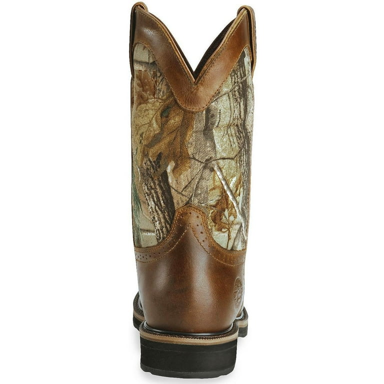 jow men's justin stampede camo waterproof work boot round toe - wk4675 -  Walmart.com