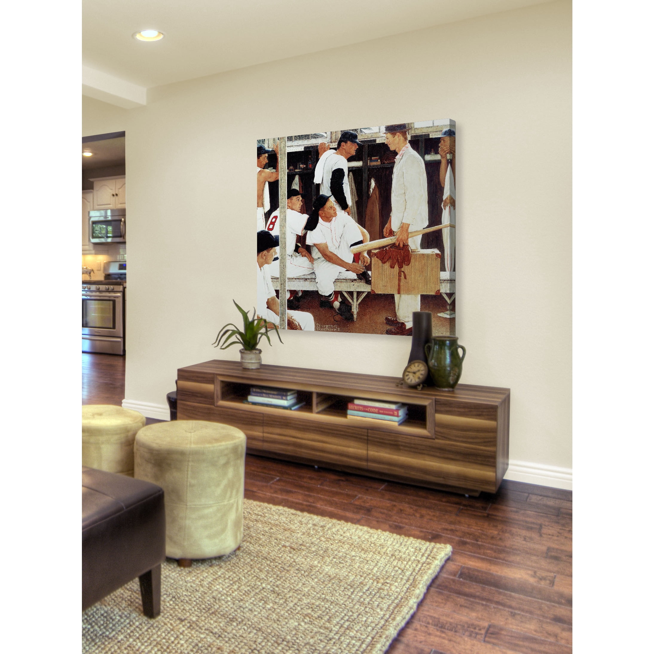 Marmont Hill "The Rookie" by Norman Rockwell Painting Print on Canvas