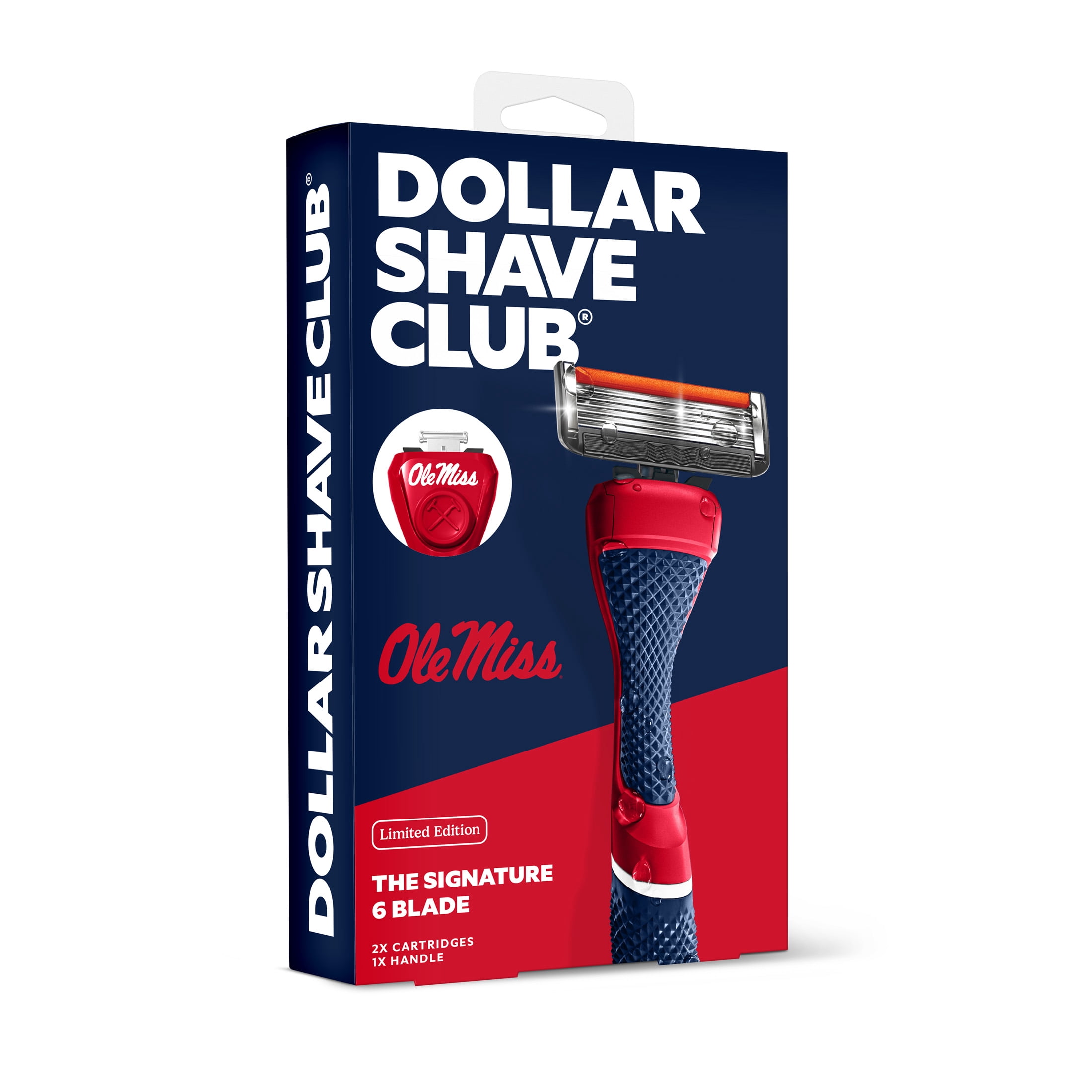Dollar Shave Club Ole Miss 6-Blade Razor Starter Set
