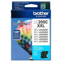 Brother LC205C Innobella Super High-Yield Ink, Cyan