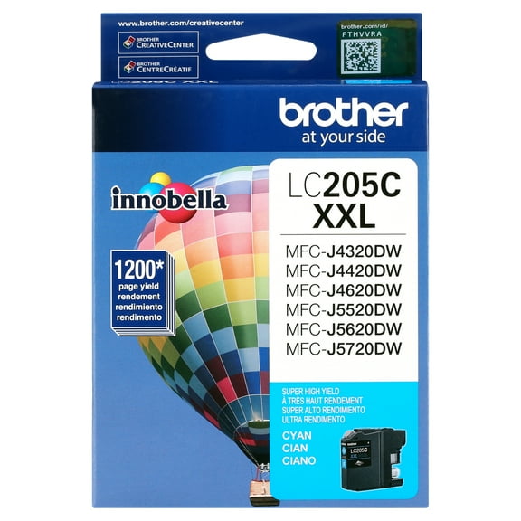 Brother LC205C Innobella Super High-Yield Ink, Cyan