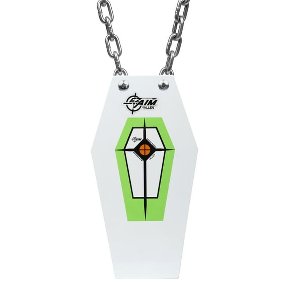 Ez Aim Ar500 Hex Steel Target, 3/8 in Thick, 15 x 8 x 3/8, White, Steel Training Target, 71066A