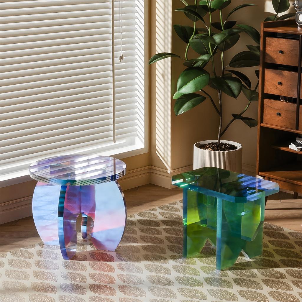 lanema Easy to Use Silicone Epoxy Resin Mold Jewelry Making Lovely Round Splicing Stool Shaped Molds