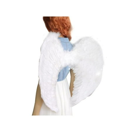 Adult Kids Angel Wings Fancy Dress up Fairy Feather Costume Outfits
