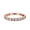 Rose, variant on Simulated Cubic Zirconia Size-5 Half Eternity Ring Wedding Engagement Band Baguette Round CZ 925 Sterling Silver
