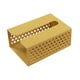 thumbnail image 1 of Caja de pañuelos cubierta adhesiva montada en la pared soporte de servilleta de plástico hueco para sala de estar cocina baño amarillo, 1 of 2