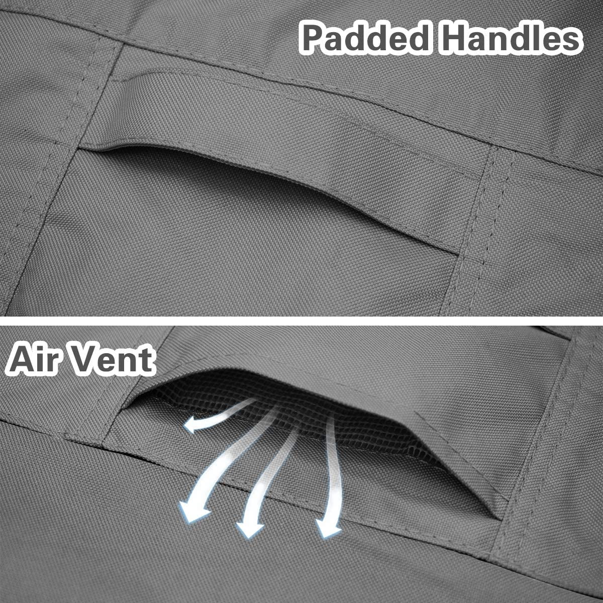 2 Pack 600D Heavy Duty Waterproof High Back Patio Chair Covers Outdoor Lawn Garden Furniture Protector 35"L x 28"W x 35"H
