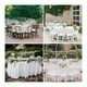 thumbnail image 2 of Juego de 10 manteles redondos, manteles desechables blancos de 84 pulgadas, manteles redondos de plástico impermeable PEVA para bodas, fiestas, cenas navideñas, buffet de picnic, manteles blancos, 2 of 5