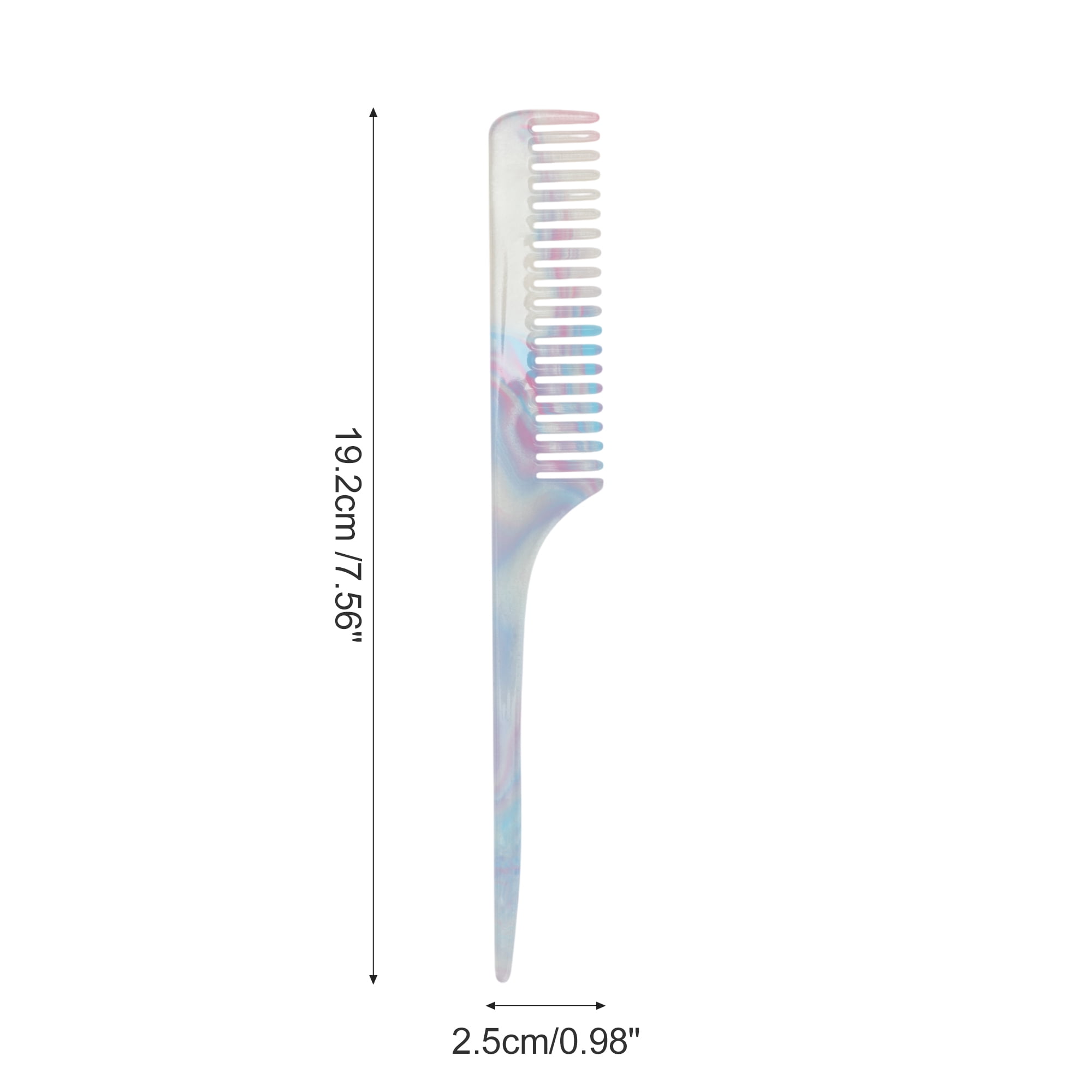 Unique Bargains 1 Pc Simple Vintage Rat Tail Comb for All Hair Types Blue
