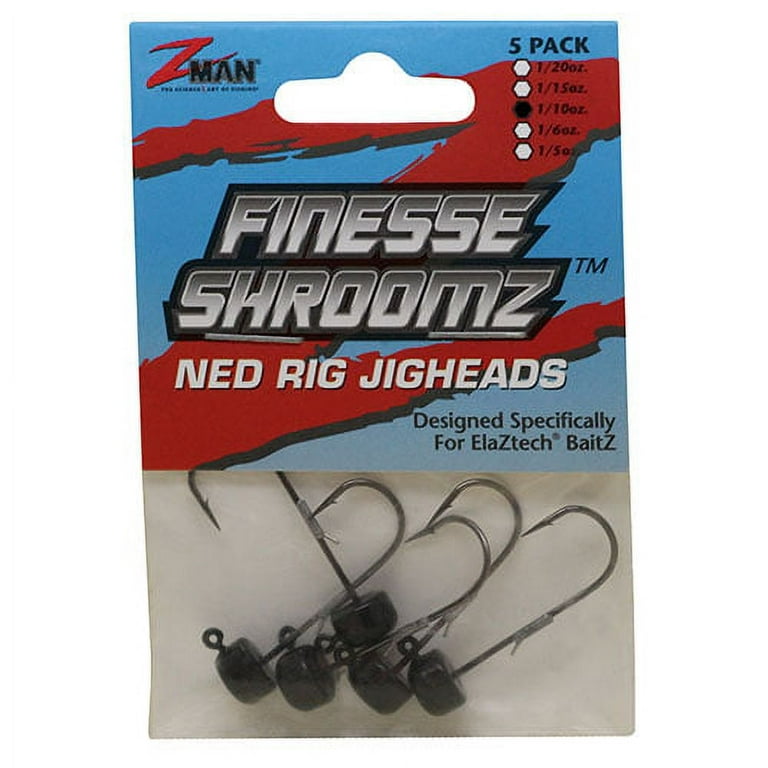 Z-man Finesse ShroomZ Ned Rig Jig Heads - Chartreuse
