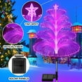 thumbnail image 4 of Clearance! New Christmas Outdoor Ground Plug Light, Upgraded 7 Color Changing 5 Layer Jellyfish And Star Solar Garden Lights Decorative, 5pc, 4 of 5
