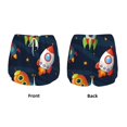 thumbnail image 5 of Lsque Spaceships and Stars Printed Women's Running Shorts with Liner Pockets,Elastic Quick Dry Workout Athletic Gym Yoga Shorts,Womens High Waist Shorts-X-Large, 5 of 9