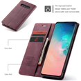thumbnail image 2 of KOMI Wallet Case for Samsung Galaxy S10, Premium PU Leather Case Vintage Matte Wallet Flip Cover [Card Slots] [Magnetic Closure] Stand Function Folio Shockproof Full Protection for Galaxy S10 Red, 2 of 5