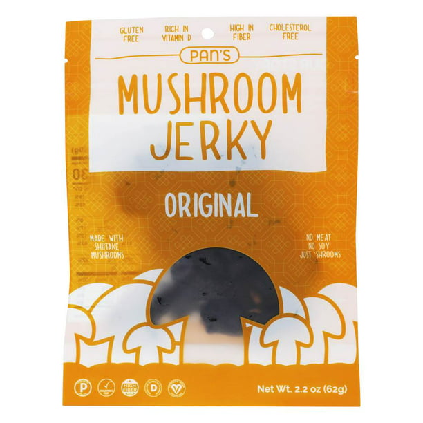 Pan's - Mushroom Jerky Original - 2.2 oz. - Walmart.com - Walmart.com